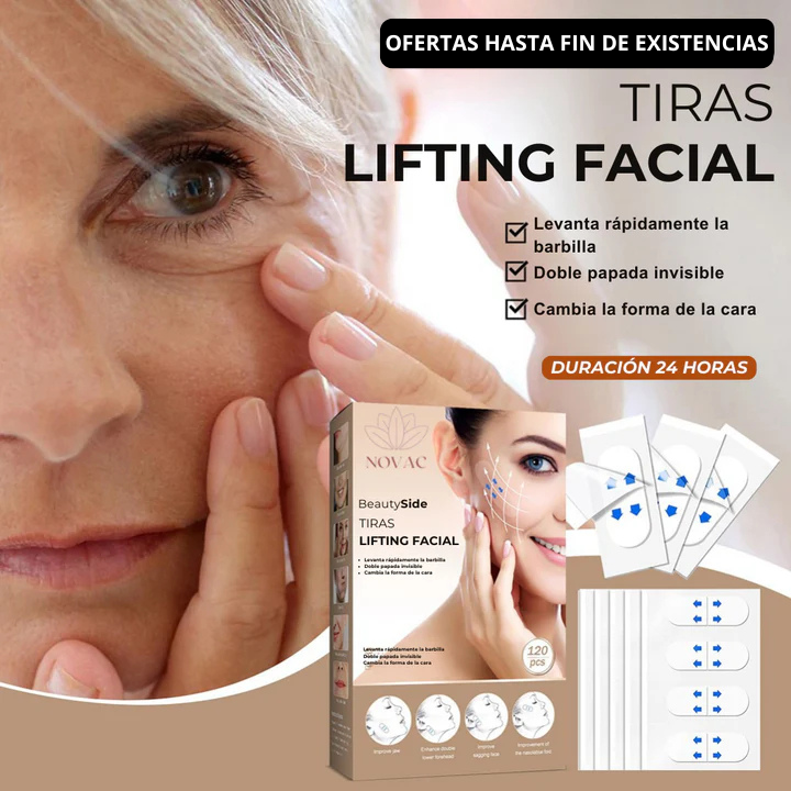(PACK 120 Unidades) Tiras de Lifting facial efecto Natural "Buena Cara" l BeautySide™